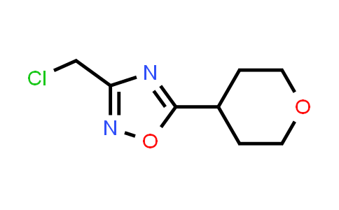 CAS No. 1249078-34-9, 3-(Chloromethyl)-5-(oxan-4-yl)-1,2,4-oxadiazole
