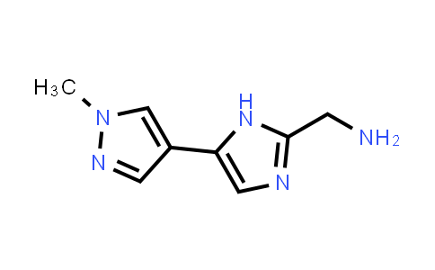 CAS No. 1249635-73-1, (5-(1-Methyl-1H-pyrazol-4-yl)-1H-imidazol-2-yl)methanamine