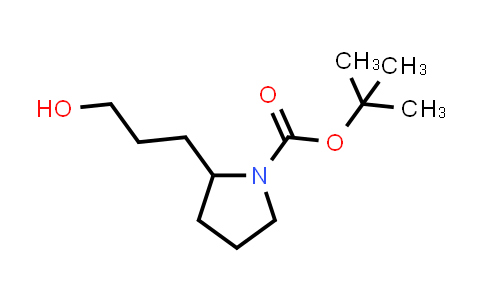CAS No. 1249774-15-9, tert-Butyl 2-(3-hydroxypropyl)pyrrolidine-1-carboxylate