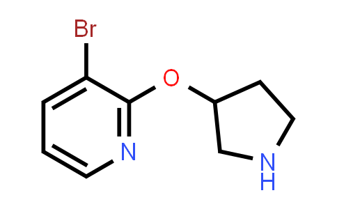 CAS No. 1249952-04-2, 3-Bromo-2-(pyrrolidin-3-yloxy)pyridine