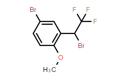 CAS No. 1250022-39-9, Benzene, 4-bromo-2-(1-bromo-2,2,2-trifluoroethyl)-1-methoxy-
