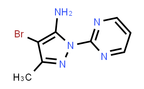 CAS No. 1250084-93-5, 1H-Pyrazol-5-amine, 4-bromo-3-methyl-1-(2-pyrimidinyl)-