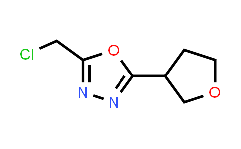 CAS No. 1250108-14-5, 2-(Chloromethyl)-5-(oxolan-3-yl)-1,3,4-oxadiazole