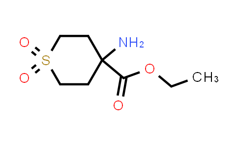 CAS No. 1250287-78-5, Ethyl 4-amino-1,1-dioxothiane-4-carboxylate
