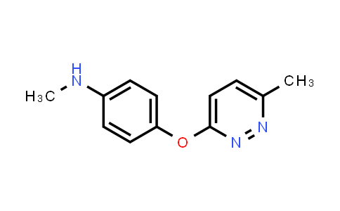 CAS No. 1250605-38-9, N-Methyl-4-((6-methylpyridazin-3-yl)oxy)aniline