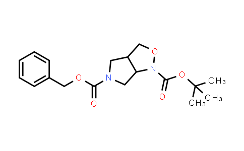 CAS No. 1250993-12-4, 5-Benzyl 1-(tert-butyl) tetrahydro-1H-pyrrolo[3,4-c]isoxazole-1,5(3H)-dicarboxylate