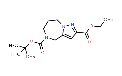 CAS No. 1250997-22-8, 5-(tert-Butyl) 2-ethyl 7,8-dihydro-4H-pyrazolo[1,5-a][1,4]diazepine-2,5(6H)-dicarboxylate