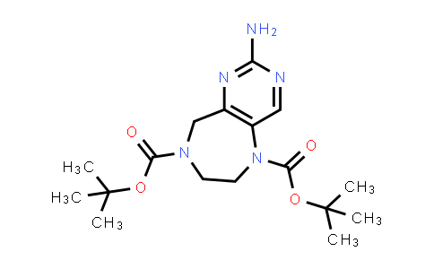 CAS No. 1250997-39-7, di-tert-Butyl 2-amino-6,7-dihydro-5H-pyrimido[5,4-e][1,4]diazepine-5,8(9H)-dicarboxylate