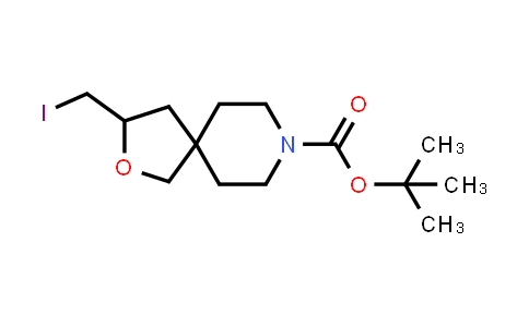 CAS No. 1250998-93-6, tert-Butyl 3-(iodomethyl)-2-oxa-8-azaspiro[4.5]decane-8-carboxylate