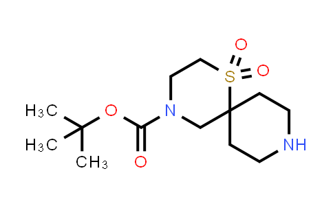 CAS No. 1250999-89-3, 1-Thia-4,9-diazaspiro[5.5]undecane-4-carboxylic acid, 1,1-dimethylethyl ester, 1,1-dioxide