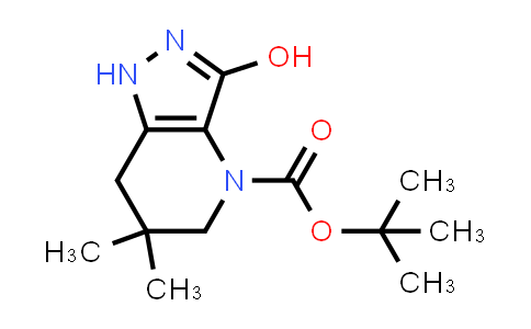 CAS No. 1251000-23-3, tert-Butyl 3-hydroxy-6,6-dimethyl-1,5,6,7-tetrahydro-4H-pyrazolo[4,3-b]pyridine-4-carboxylate