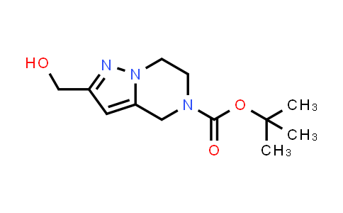 CAS No. 1251002-29-5, tert-butyl 2-(hydroxymethyl)-6,7-dihydropyrazolo[1,5-a]pyrazine-5(4H)-carboxylate