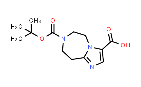 CAS No. 1251003-47-0, 7-(tert-Butoxycarbonyl)-6,7,8,9-tetrahydro-5H-imidazo[1,2-d][1,4]diazepine-3-carboxylic acid