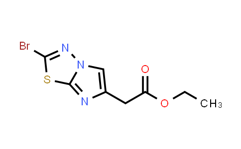 CAS No. 1251008-63-5, Ethyl 2-(2-bromoimidazo[2,1-b][1,3,4]thiadiazol-6-yl)acetate