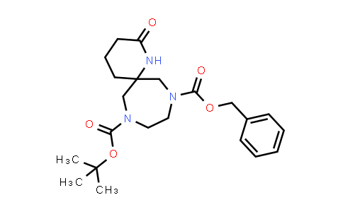 CAS No. 1251008-96-4, 8-Benzyl 11-(tert-butyl) 2-oxo-1,8,11-triazaspiro[5.6]dodecane-8,11-dicarboxylate
