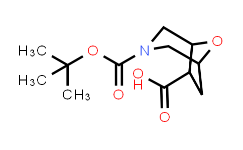 CAS No. 1251010-77-1, 3-(tert-butoxycarbonyl)-8-oxa-3-azabicyclo[3.2.1]octane-6-carboxylic acid