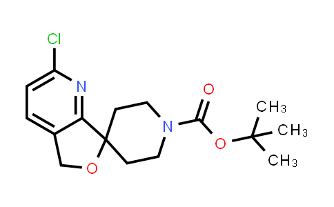 CAS No. 1251012-22-2, tert-Butyl 2-chloro-5H-spiro[furo[3,4-b]pyridine-7,4'-piperidine]-1'-carboxylate