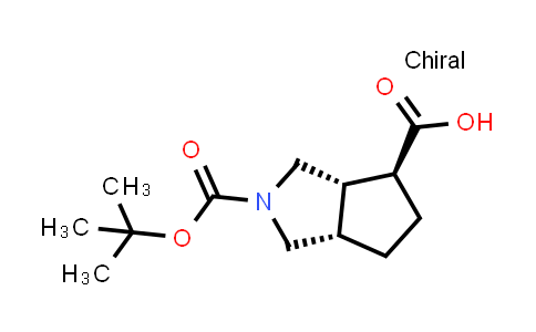 CAS No. 1251012-45-9, (3aS,4S,6aS)-rel-2-Boc-octahydro-cyclopenta[c]pyrrol-4-carboxylic acid