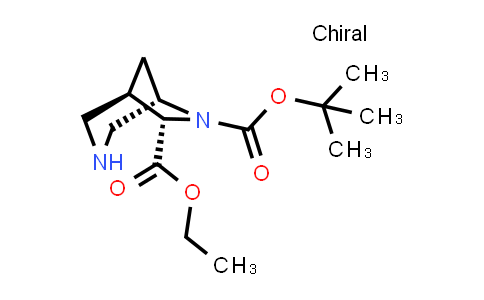 CAS No. 1251012-84-6, 6-(tert-Butyl) 7-ethyl (1R,5S,7S)-3,6-diazabicyclo[3.2.1]octane-6,7-dicarboxylate