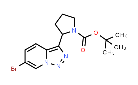 CAS No. 1251017-79-4, tert-Butyl 2-(6-bromo-[1,2,3]triazolo[1,5-a]pyridin-3-yl)pyrrolidine-1-carboxylate