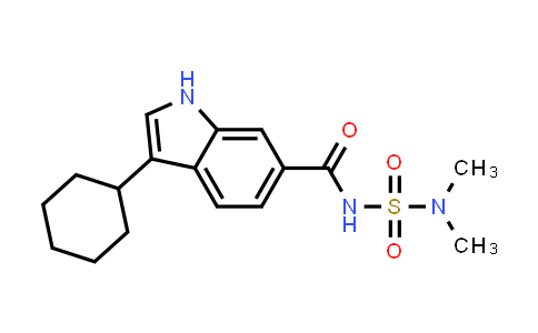 CAS No. 1251033-29-0, 3-Cyclohexyl-N-(N,N-dimethylsulfamoyl)-1H-indole-6-carboxamide