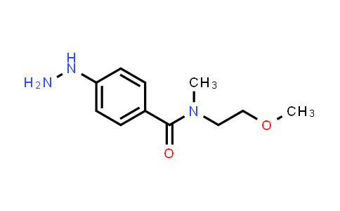 CAS No. 1251066-18-8, 4-Hydrazinyl-N-(2-methoxyethyl)-N-methylbenzamide