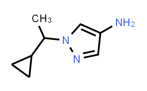 CAS No. 1251266-33-7, 1-(1-Cyclopropylethyl)-1H-pyrazol-4-amine