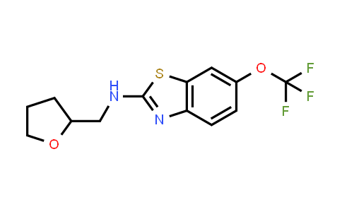 CAS No. 1251544-50-9, N-((Tetrahydrofuran-2-yl)methyl)-6-(trifluoromethoxy)benzo[d]thiazol-2-amine