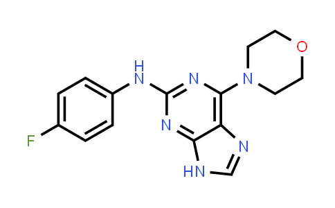 CAS No. 1251578-67-2, N-(4-Fluorophenyl)-6-morpholino-9H-purin-2-amine