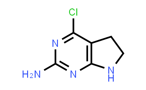 CAS No. 1251761-95-1, 5H-Pyrrolo[2,3-d]pyrimidin-2-amine, 4-chloro-6,7-dihydro-