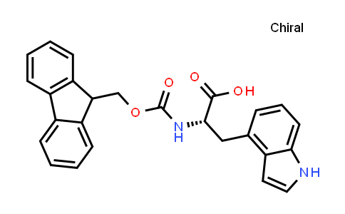 CAS No. 1251904-20-7, (2S)-2-({[(9H-Fluoren-9-yl)methoxy]carbonyl}amino)-3-(1H-indol-4-yl)propanoic acid
