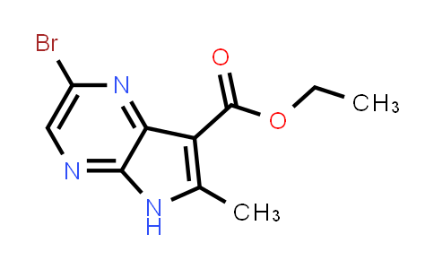 CAS No. 125208-06-2, Ethyl 2-bromo-6-methyl-5H-pyrrolo[2,3-b]pyrazine-7-carboxylate
