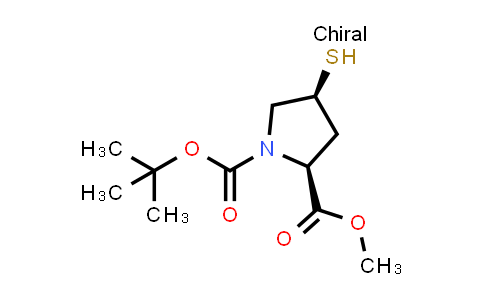 CAS No. 1252640-74-6, 1-tert-Butyl 2-methyl (2S,4S)-4-sulfanylpyrrolidine-1,2-dicarboxylate