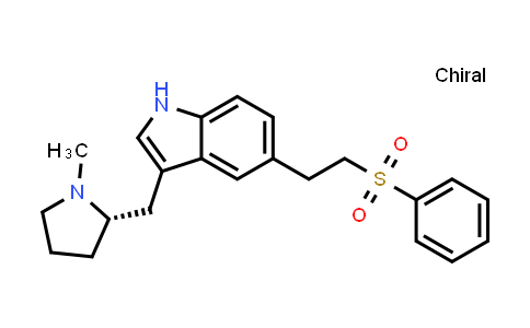 CAS No. 1252673-29-2, (S)-3-((1-methylpyrrolidin-2-yl)methyl)-5-(2-(phenylsulfonyl)ethyl)-1H-indole