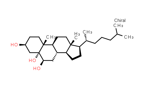 CAS No. 1253-84-5, (3S,5R,6R,8S,9S,10R,13R,14S,17R)-10,13-Dimethyl-17-((R)-6-methylheptan-2-yl)hexadecahydro-1H-cyclopenta[a]phenanthrene-3,5,6-triol