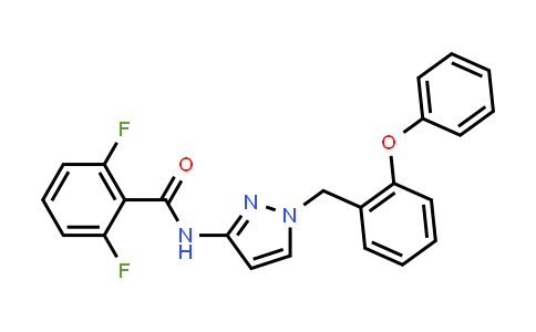 CAS No. 1253186-46-7, Benzamide, 2,6-difluoro-N-[1-[(2-phenoxyphenyl)methyl]-1H-pyrazol-3-yl]-