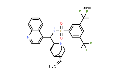 CAS No. 1253690-78-6, N-[(8α,9S)-Cinchonan-9-yl]-3,5-bis(trifluoromethyl)benzenesulfonamide
