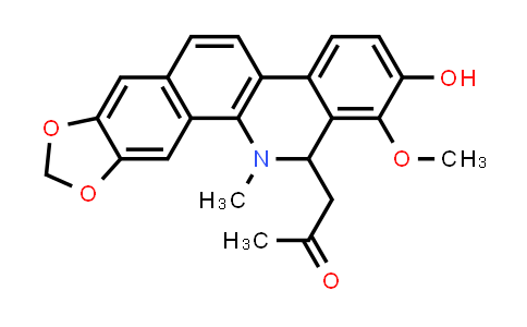 CAS No. 1253740-09-8, 2-Propanone, 1-(12,13-dihydro-2-hydroxy-1-methoxy-12-methyl[1,3]benzodioxolo[5,6-c]phenanthridin-13-yl)-