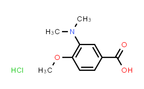 CAS No. 1253850-61-1, 3-(dimethylamino)-4-methoxybenzoic acid hydrochloride