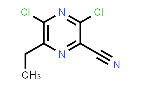 CAS No. 1254055-46-3, 3,5-Dichloro-6-ethylpyrazine-2-carbonitrile