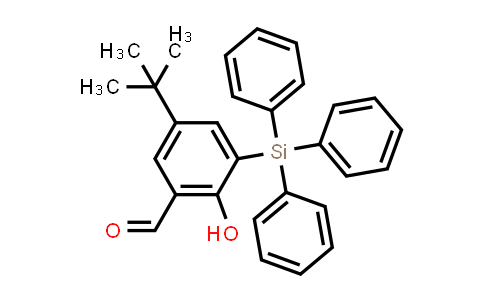 CAS No. 1254097-55-6, 5-(1,1-Dimethylethyl)-2-hydroxy-3-(triphenylsilyl)benzaldehyde