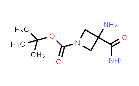 CAS No. 1254120-14-3, tert-Butyl 3-amino-3-carbamoylazetidine-1-carboxylate
