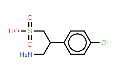 CAS No. 125464-42-8, β-(氨基甲基)-4 氯代苯乙烷磺酸