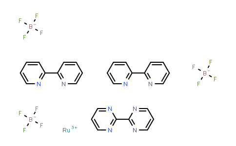CAS No. 1254690-00-0, Bis (2,2'-bipyridyl) (2,2'-bipyrimidine) ruthenium tetrafluoroborate