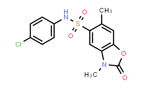 CAS No. 1254706-36-9, N-(4-chlorophenyl)-3,6-dimethyl-2-oxo-2,3-dihydrobenzo[d]oxazole-5-sulfonamide