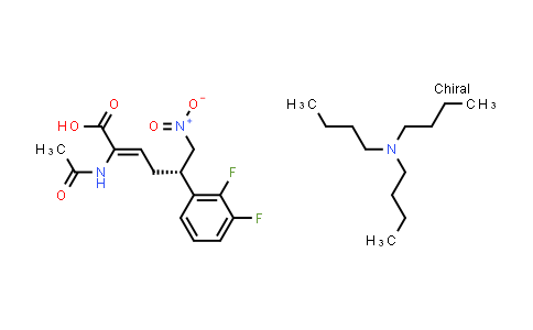 CAS No. 1254841-06-9, Tributylamine (S,Z)-2-acetamido-5-(2,3-difluorophenyl)-6-nitrohex-2-enoate