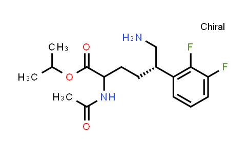 CAS No. 1254841-08-1, (5S)-isopropyl 2-acetamido-6-amino-5-(2,3-difluorophenyl)hexanoate