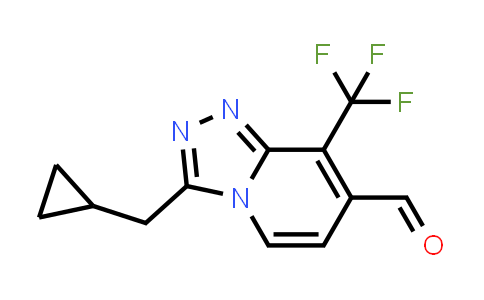 CAS No. 1254982-03-0, 3-(Cyclopropylmethyl)-8-(trifluoromethyl)-[1,2,4]triazolo[4,3-a]pyridine-7-carbaldehyde