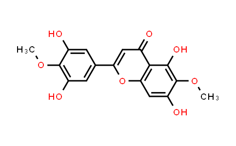 CAS No. 125537-92-0, 5,7-Dihydroxy-6-methoxy-2-(3,5-dihydroxy-4-methoxyphenyl)-4H-1-benzopyran-4-one