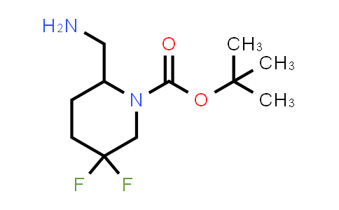 CAS No. 1255666-42-2, tert-Butyl 2-(aminomethyl)-5,5-difluoropiperidine-1-carboxylate